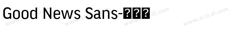 Good News Sans字体转换